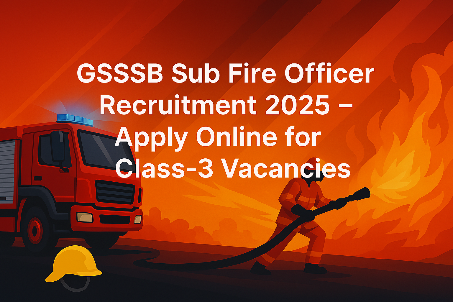 GSSSB Sub Fire Officer Recruitment 2025 – Apply Online for Class-3 Vacancies