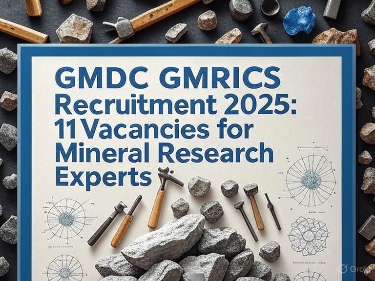 GMDC GMRICS Recruitment 2025: 11 Vacancies for Mineral Research Experts