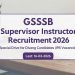 GSSSB Supervisor Instructor